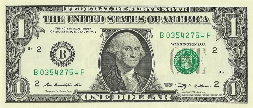 A US Dollar Bill