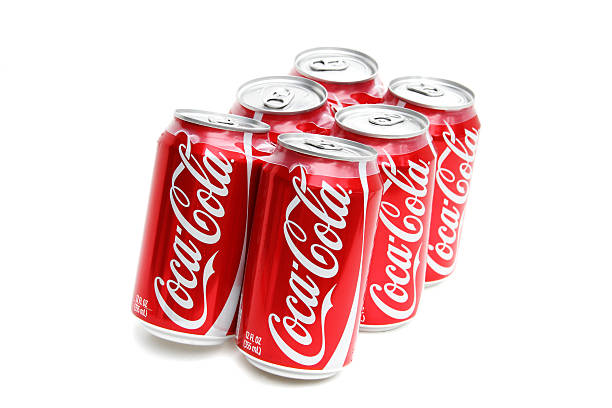 Six Standard Beverage Cans 30 inches