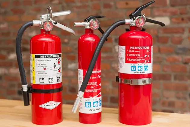 A Medium-Sized Fire Extinguisher