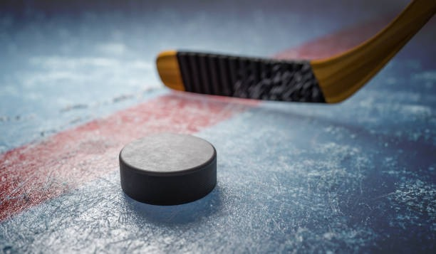 Two hockey pucks