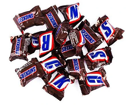Five Fun-Size Snickers Bars