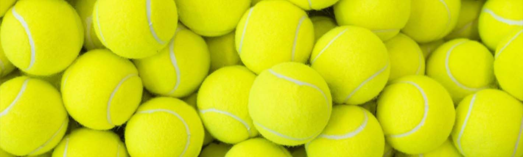 Set of Five Tennis Balls 10 ounces