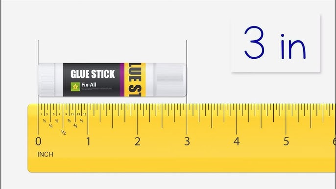 How long is 3 inches visually?