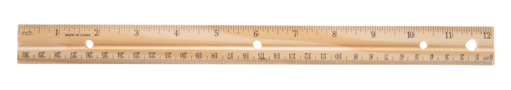 Wooden Ruler 14 inches